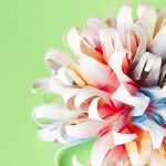 Paper Flower Ball on Green