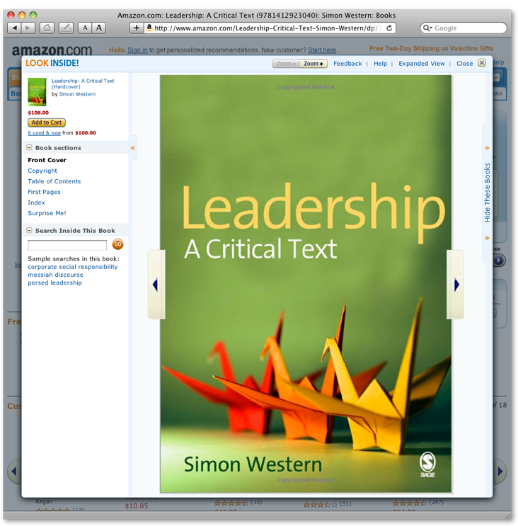 [Book] Leadership: A Critical Text
