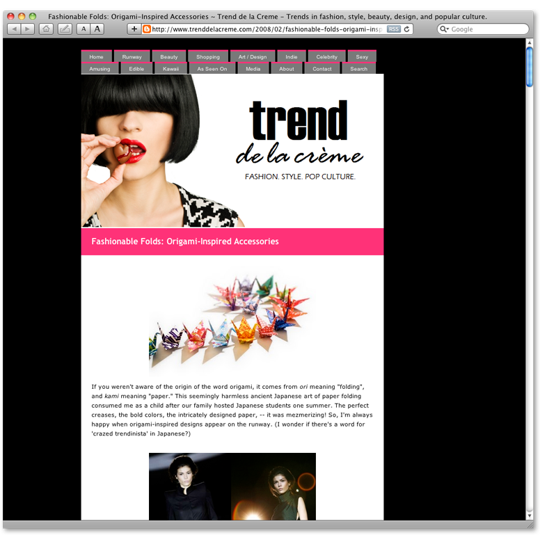[Website] Trend de la créme