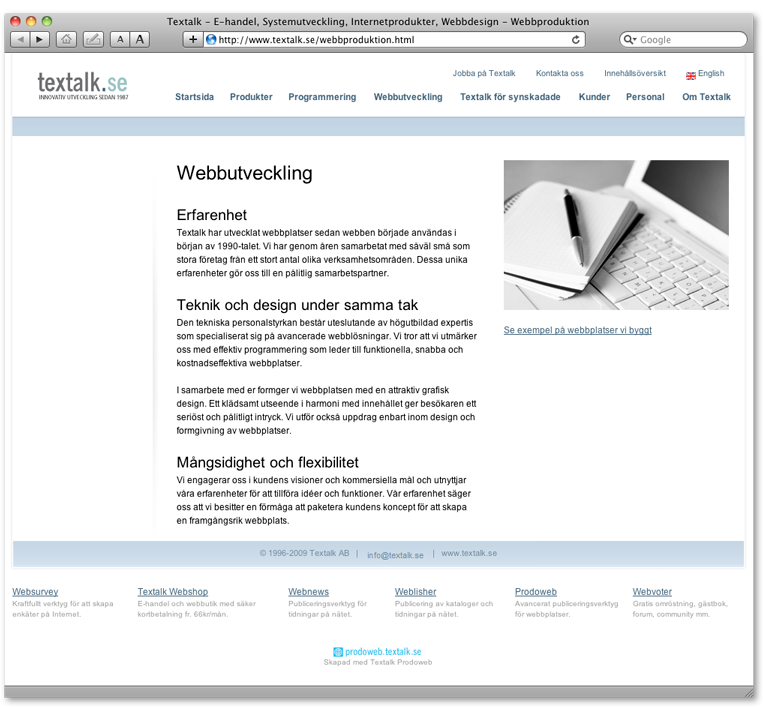 [Website] Textalk