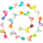 Spiral paper birds