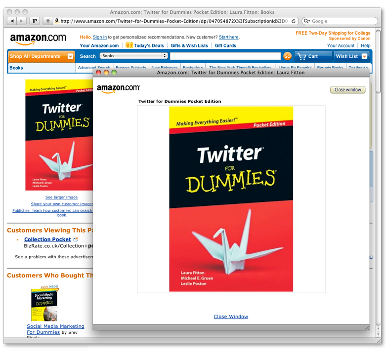 [Book] Twitter for Dummies Pocket Edition