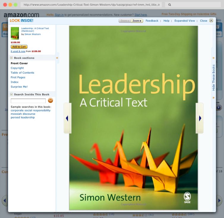 [Book] Leadership: A Critical Text